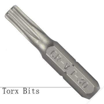 Destornillador de extremo único de 25 mm Brocas Torx (2)