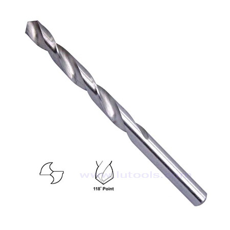 Broca helicoidal HSS laminada y pulida (rectificado)